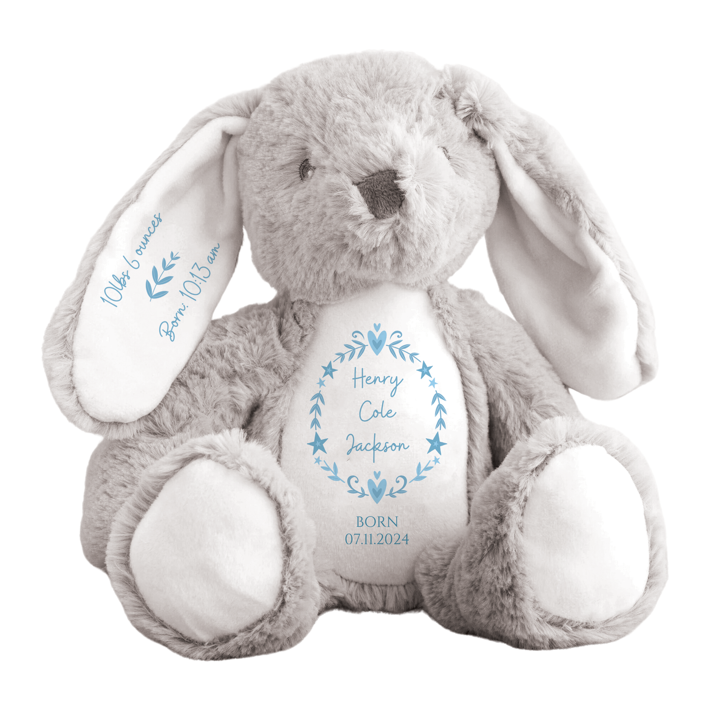 Personalised Newborn Baby Bunny Teddy