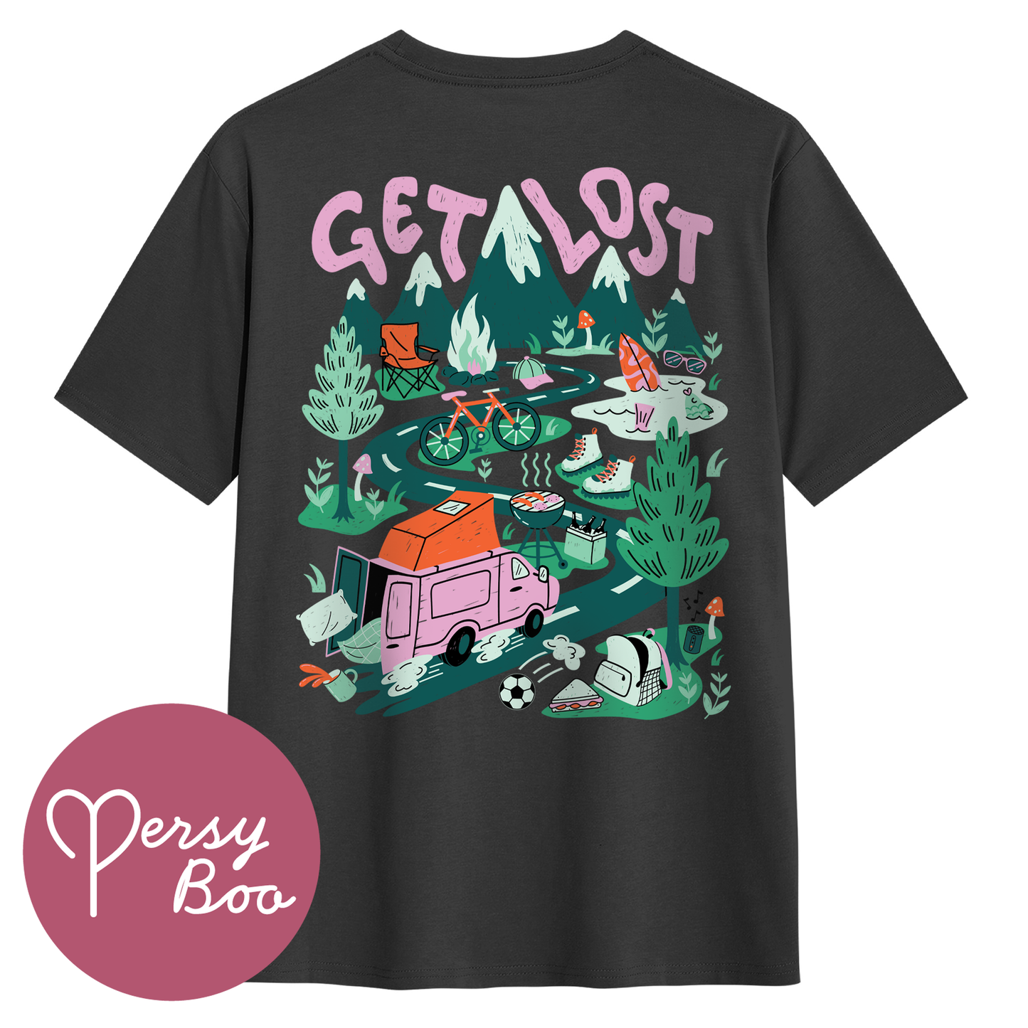 Get Lost Backprint - T-Shirt For Him