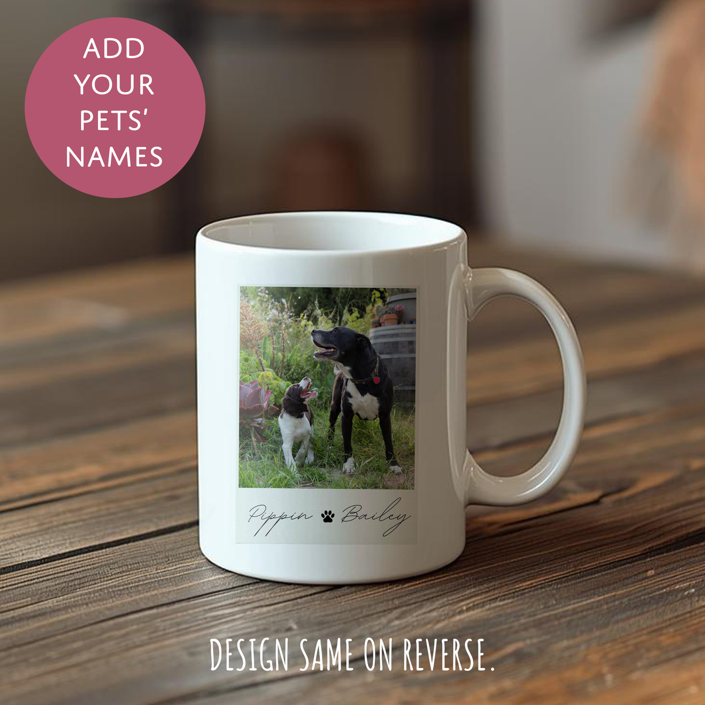 Personalised Pet Photo Ceramic Coffee Tea Mug - This Human Belongs To Dog Cat Photo Gift