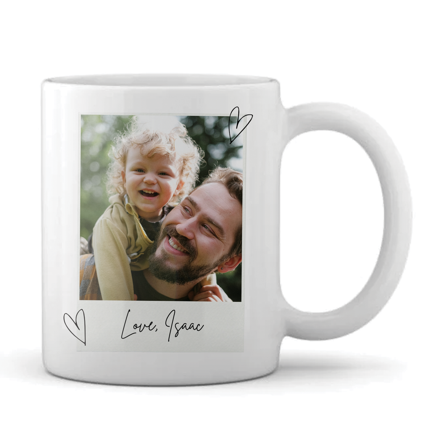 Personalised Mug - For Dad - Polaroid Design