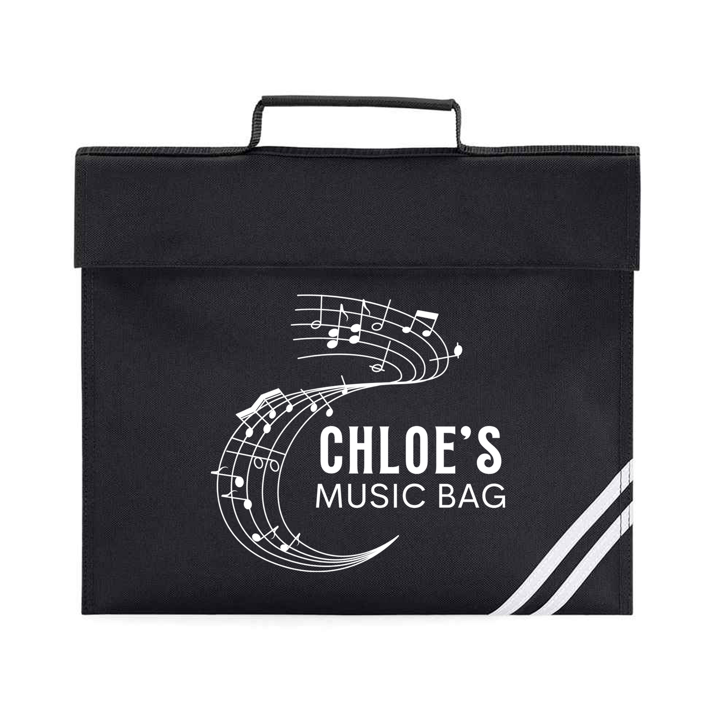 Personalized Music Staff Bag with Name