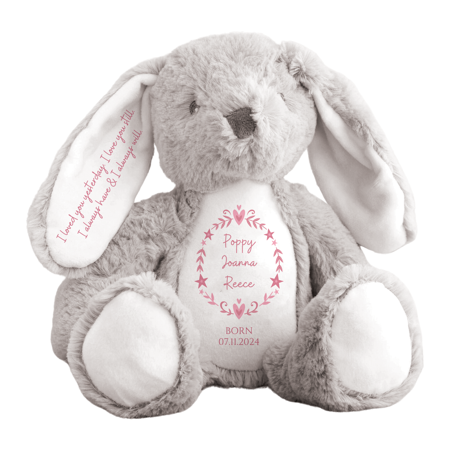 Personalised Newborn Baby Bunny Teddy