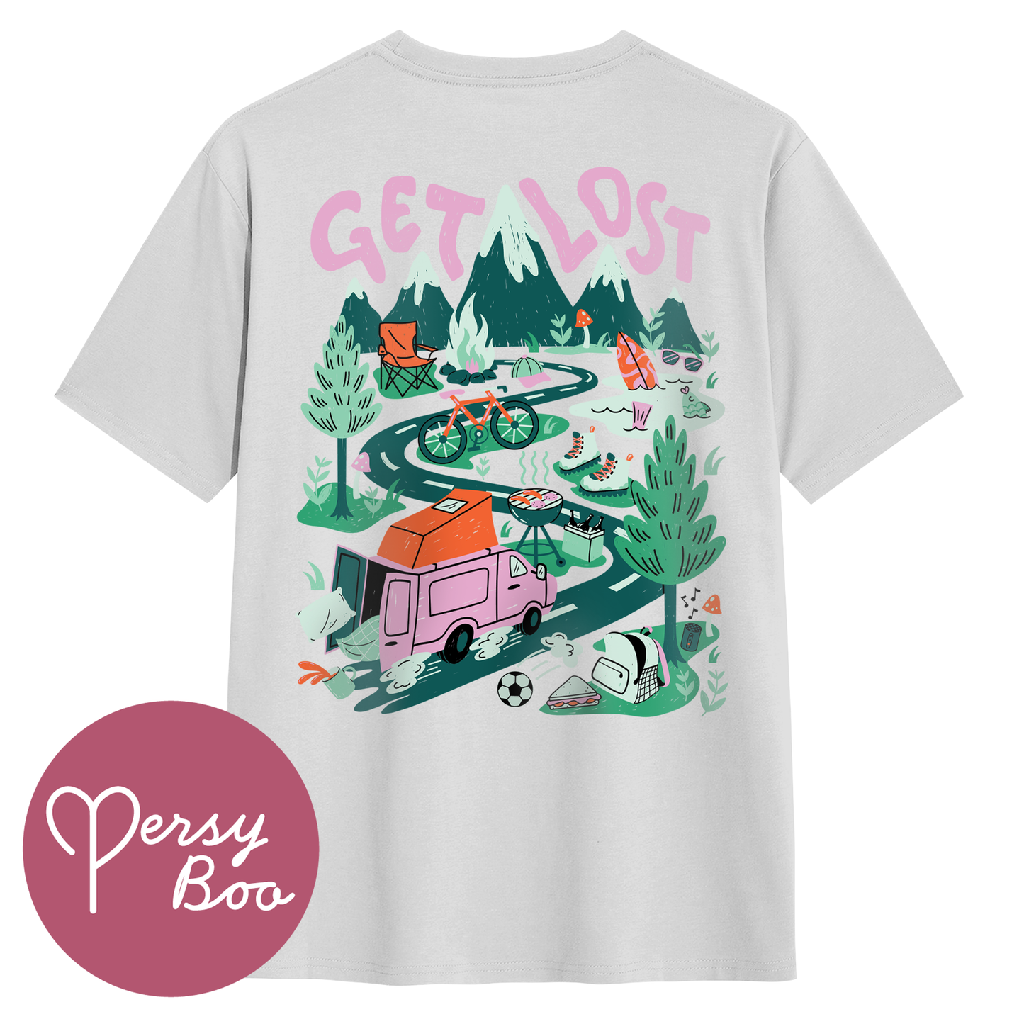 Get Lost Backprint - T-Shirt For Him