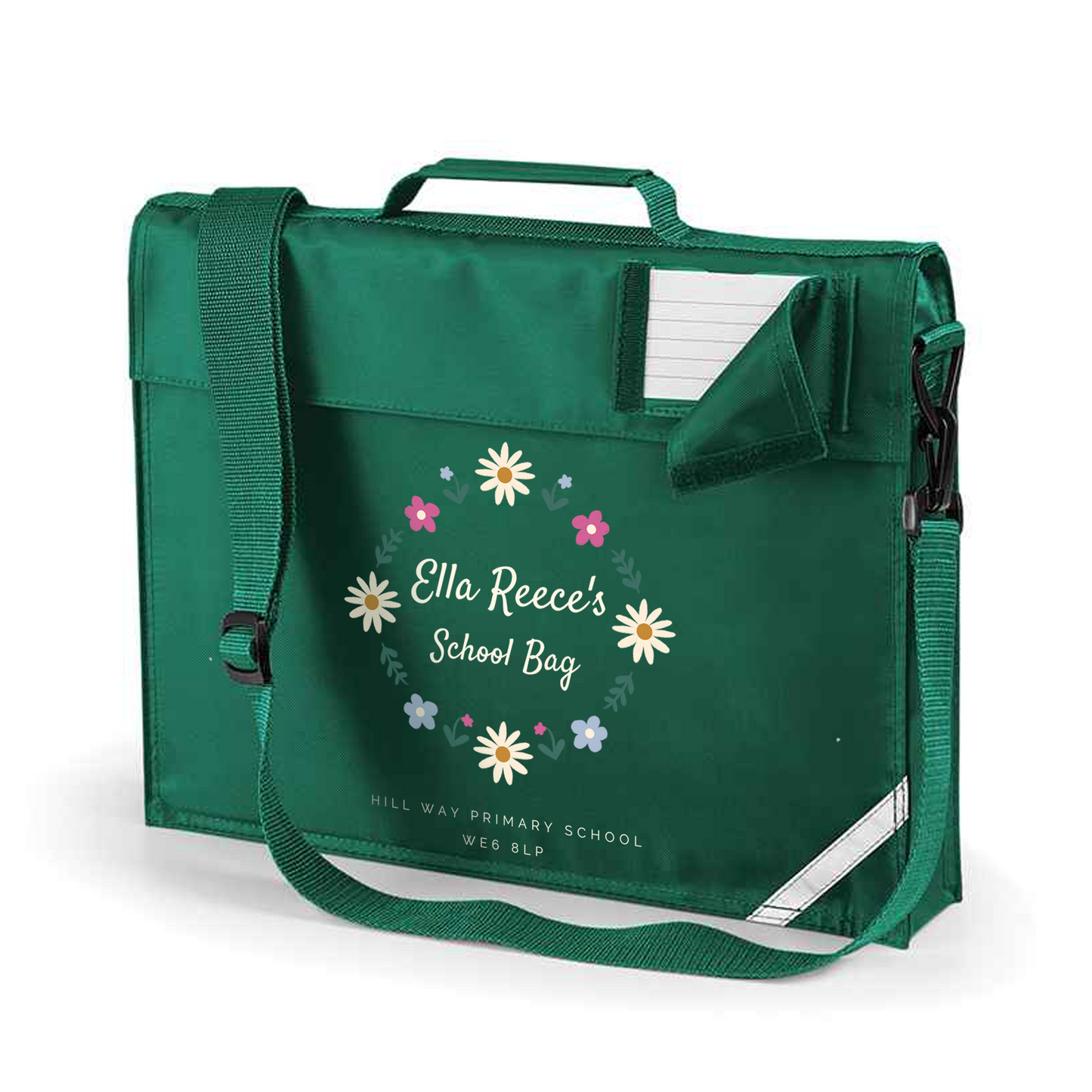 Personalised Children's Book Bag, 5L Homework Bag, Back to School Bag, Add Your Name, Custom, For Kids, Shoulder Strap Bag