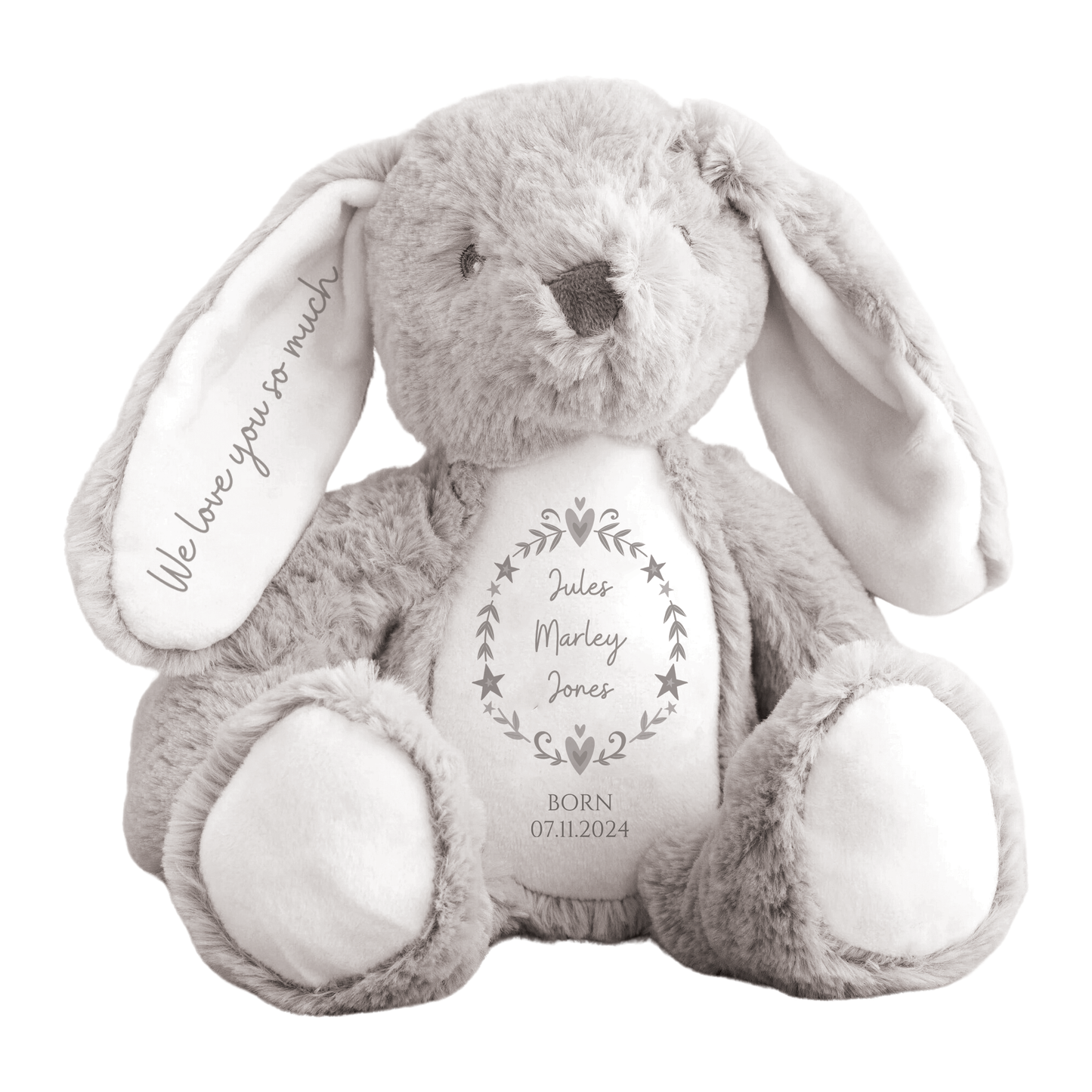 Personalised Newborn Baby Bunny Teddy