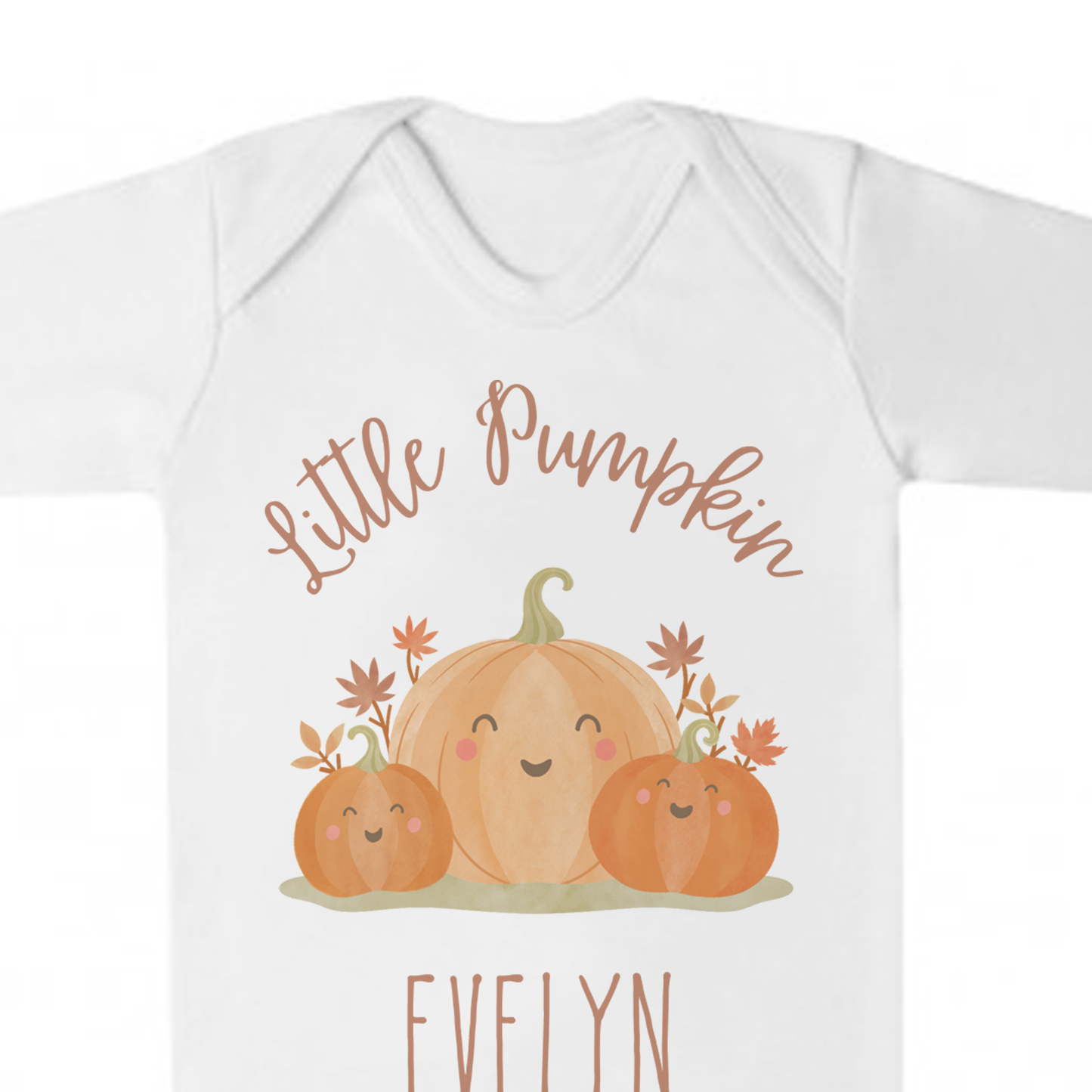 Little Pumpkin Seasonal PJs/pyjamas/Halloween/cream stripe/sage green stripe
