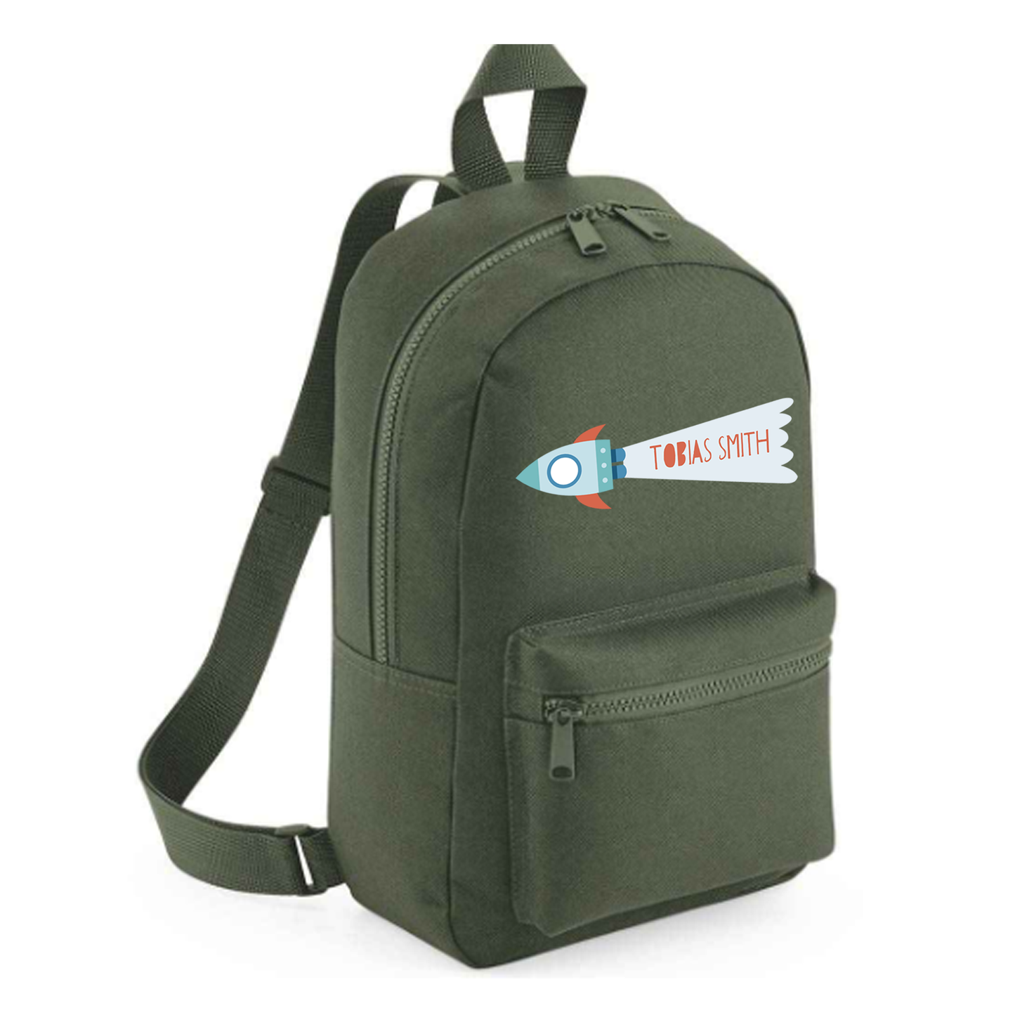 Personalised Kids 7L Backpack - Rocket Design