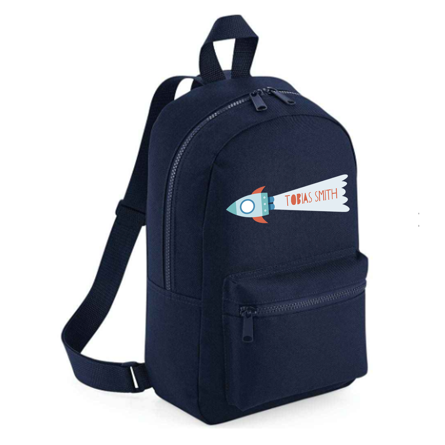 Personalised Kids 7L Backpack - Rocket Design
