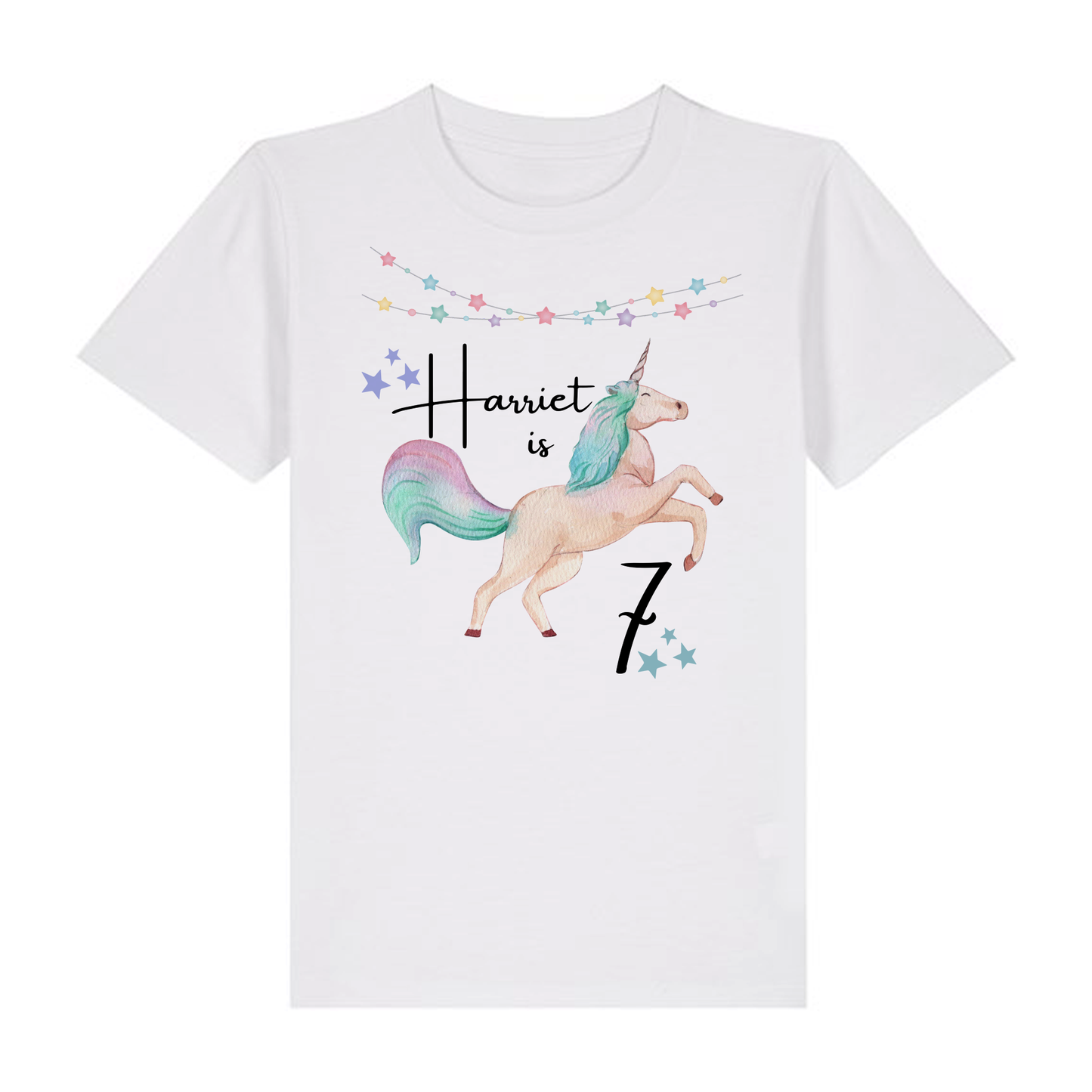 T-shirt - Unicorn star - Personalised