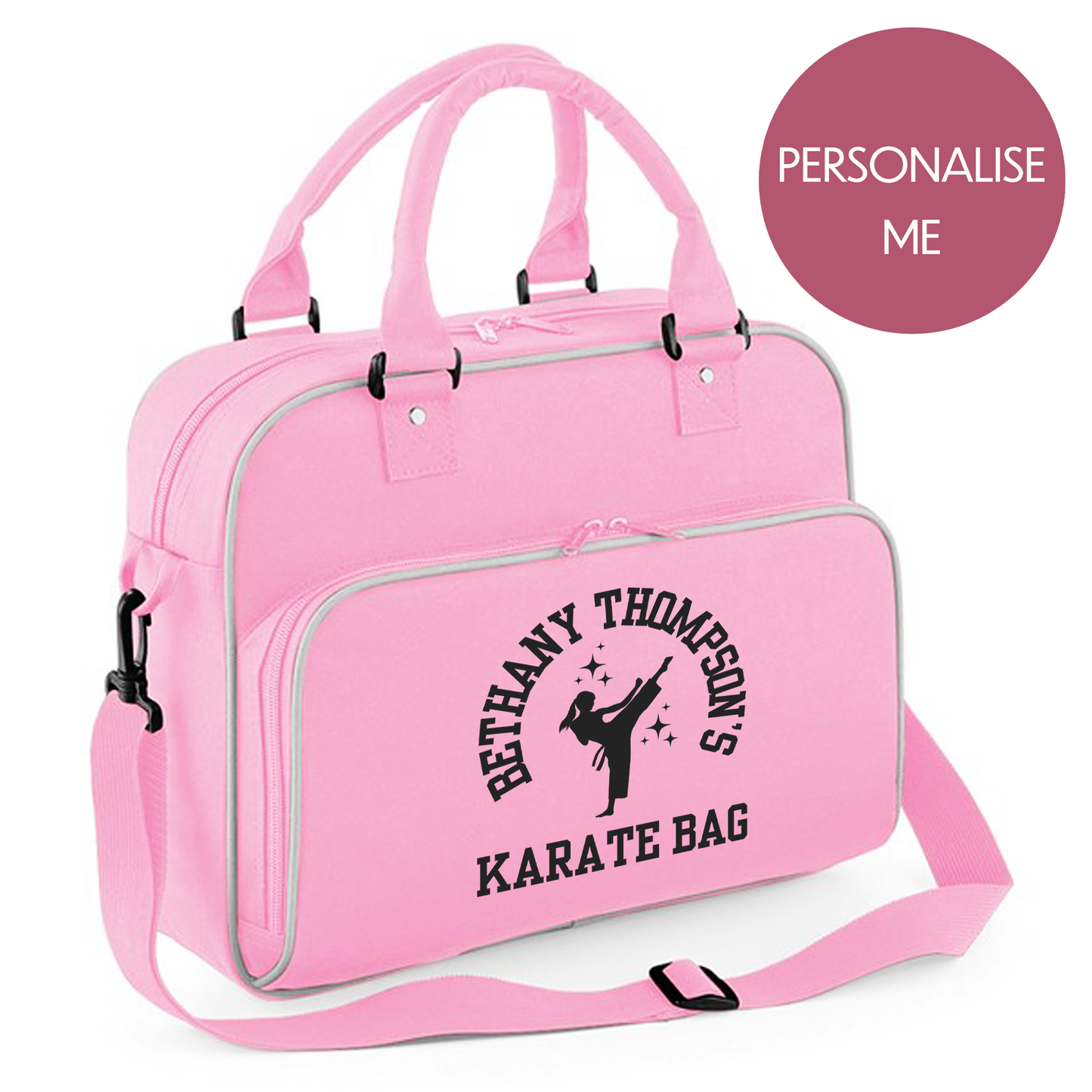 Personalised Kids Kit Bag - Custom Karate, Dance Bag for Girls, Sports Football Boot Bag for Boys, Gym Bag With Name