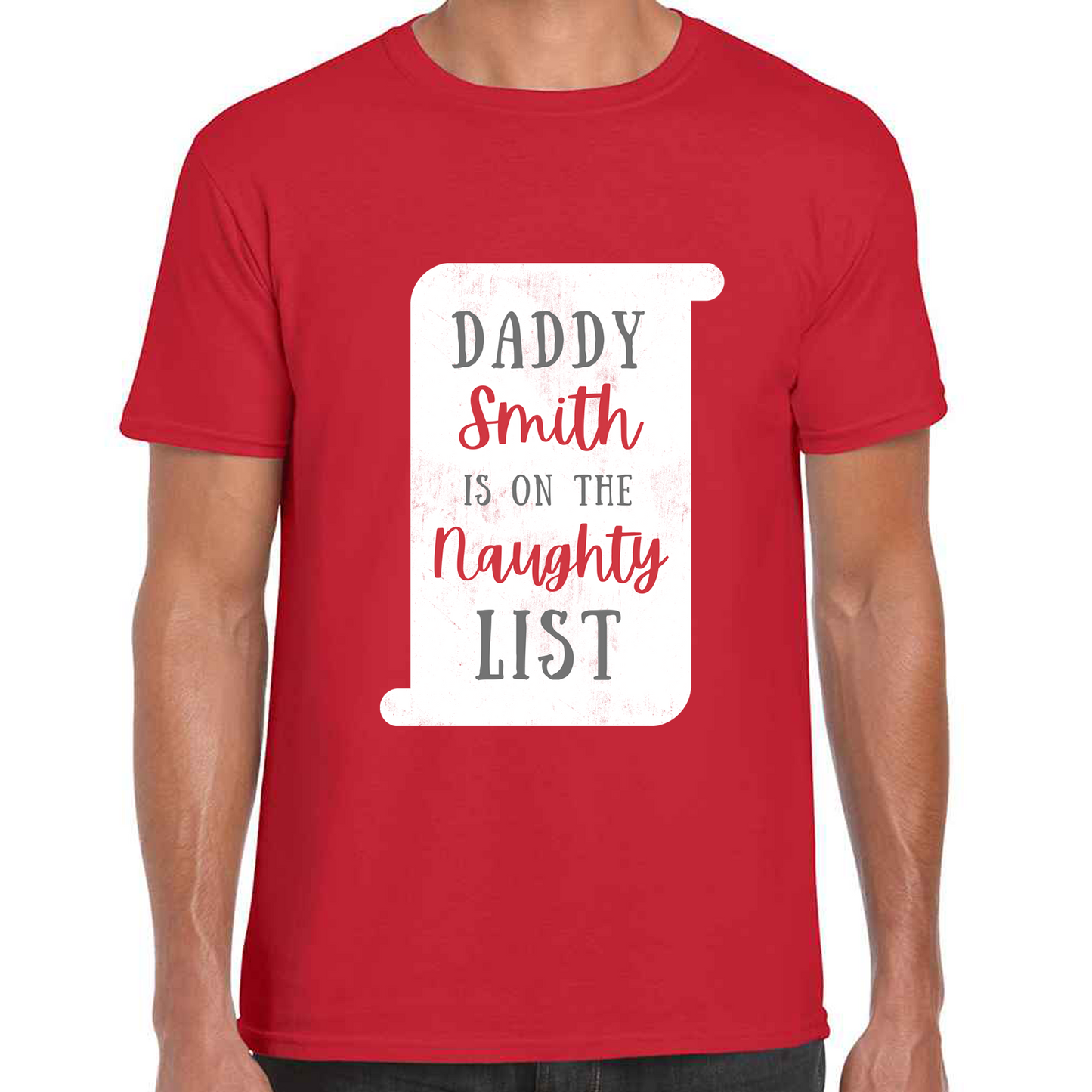Naughty/Nice - Personalised - Christmas T-shirt