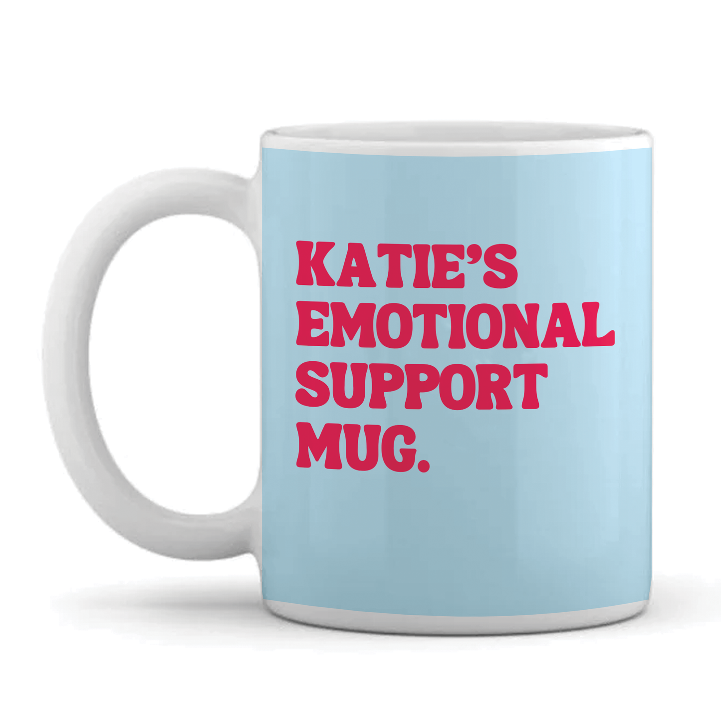 Personalised Work Mug - Funny Quotes - Emotional Support Mug Design