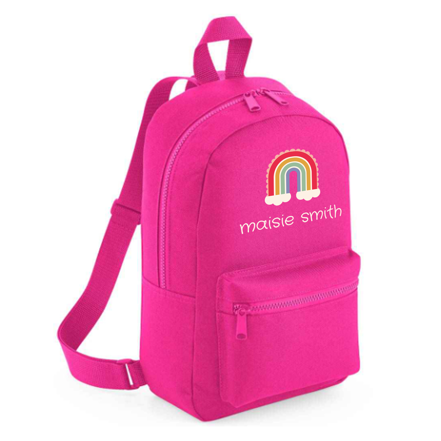 Personalised Kids 7L Backpack - Rainbow Design