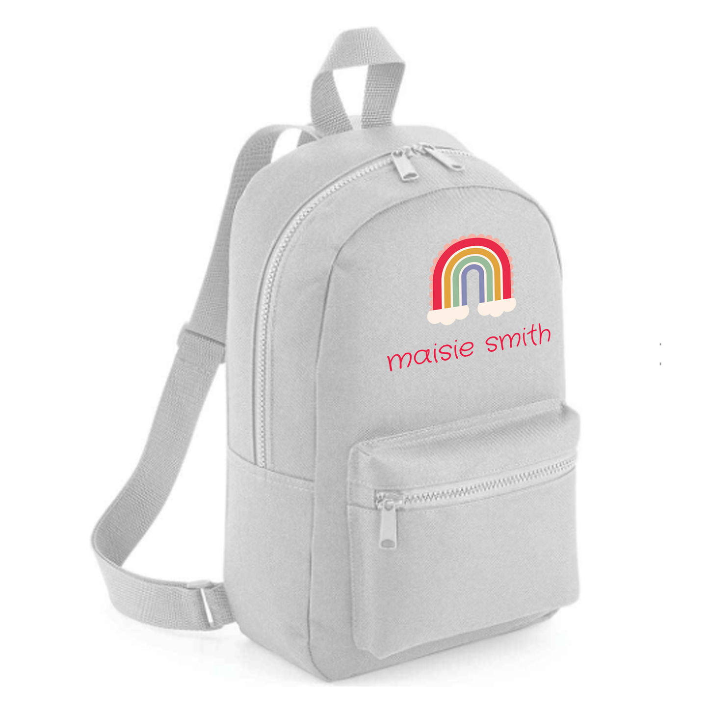 Personalised Kids 7L Backpack - Rainbow Design