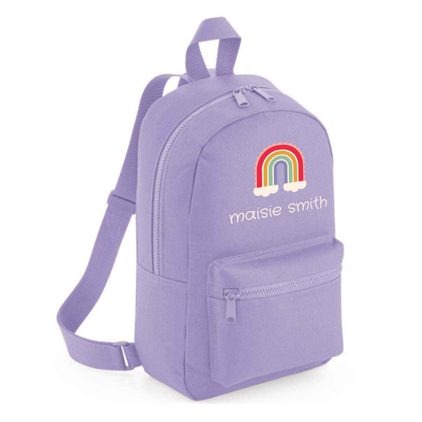 Personalised Kids 7L Backpack - Rainbow Design