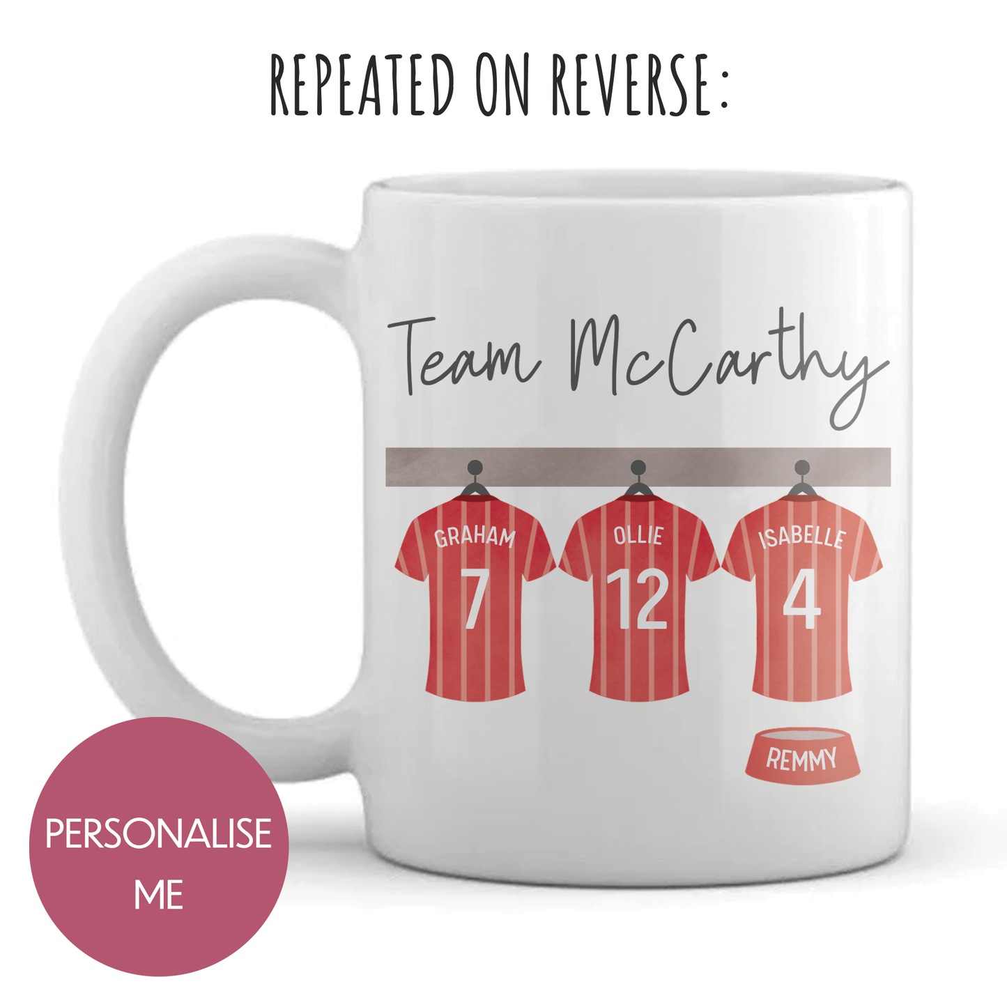 Personalised Mug - For Dad - Team *Family* Design