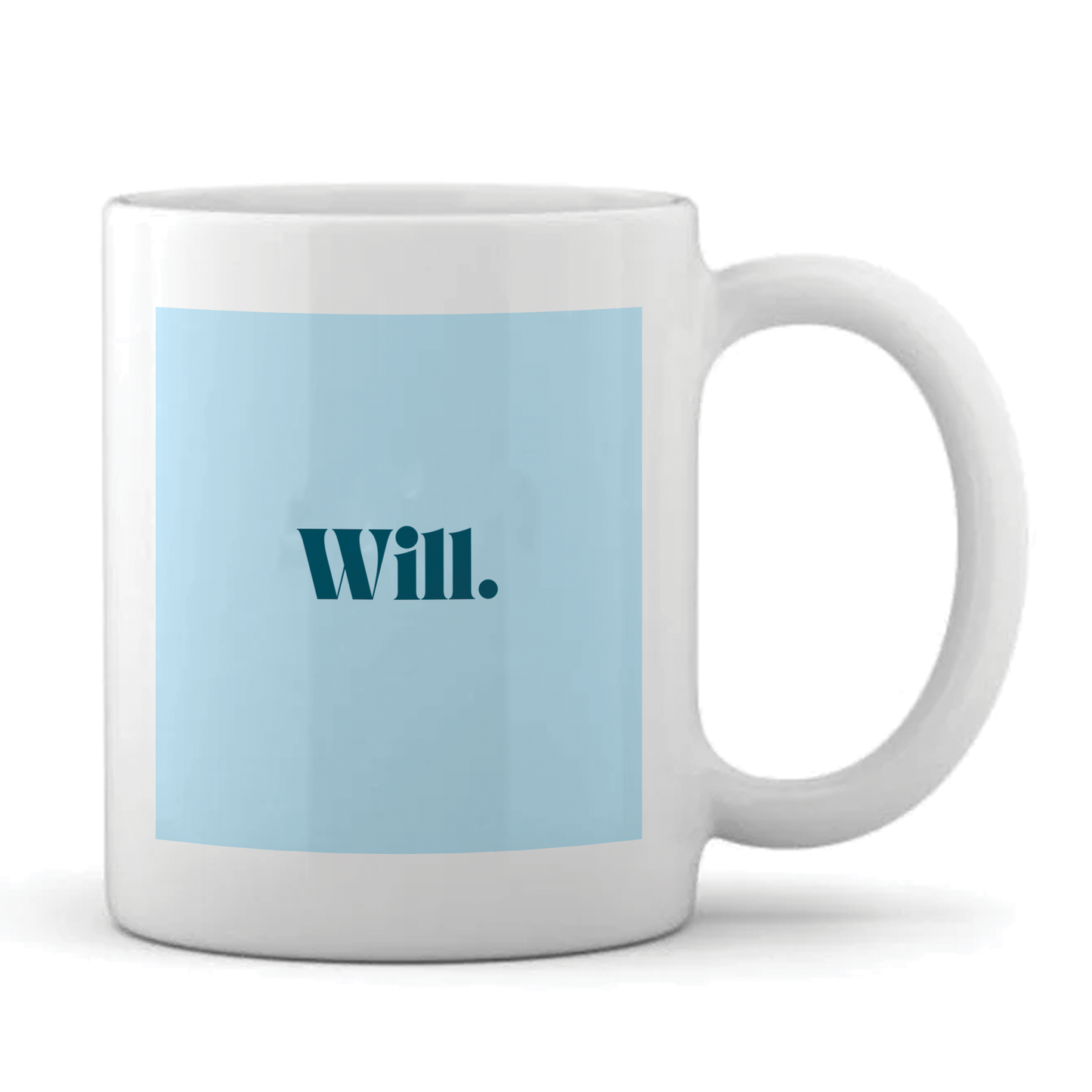 Personalised Work Mug - Funny Quotes - Here We Go Again Design