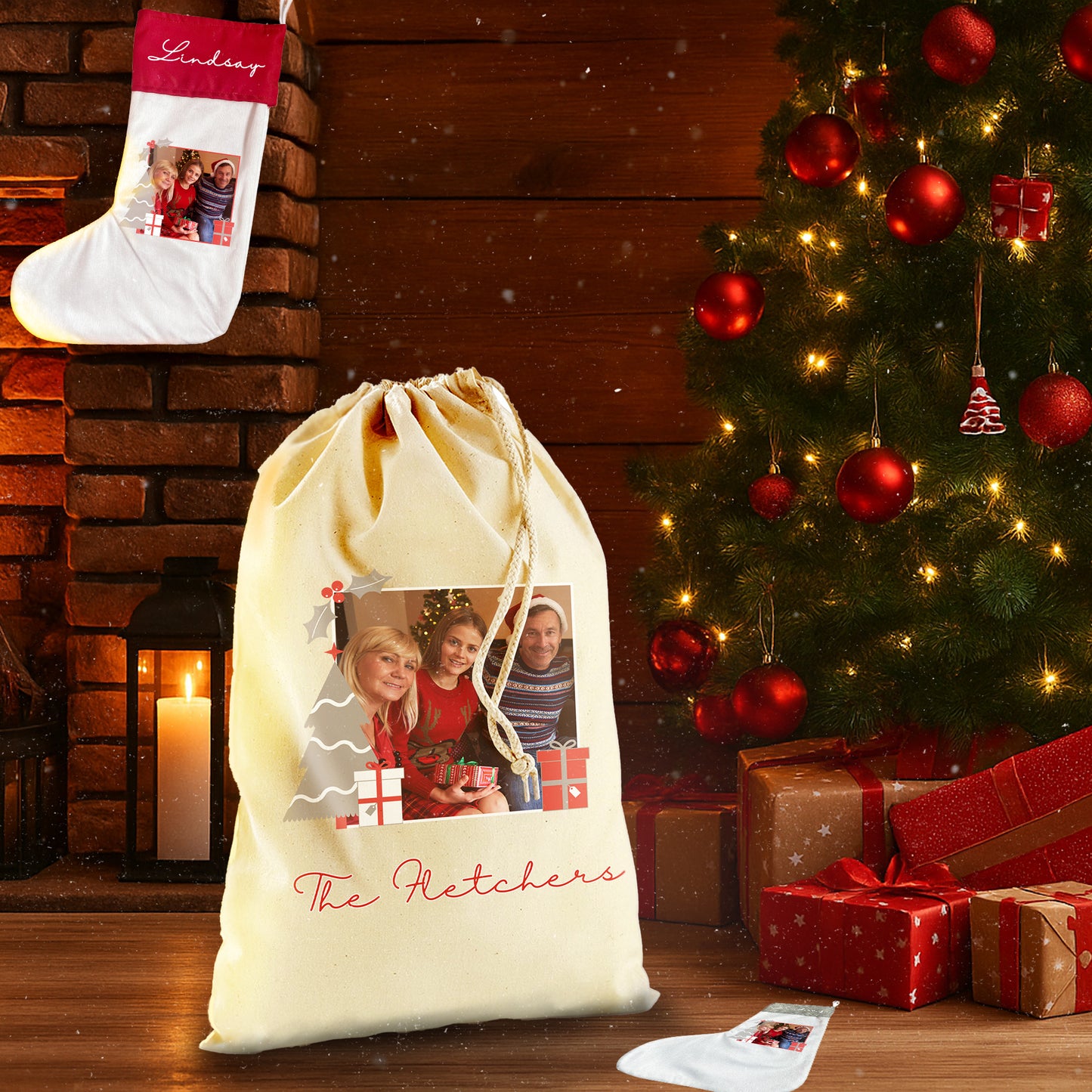 Personalised Christmas Memories Gift Sack