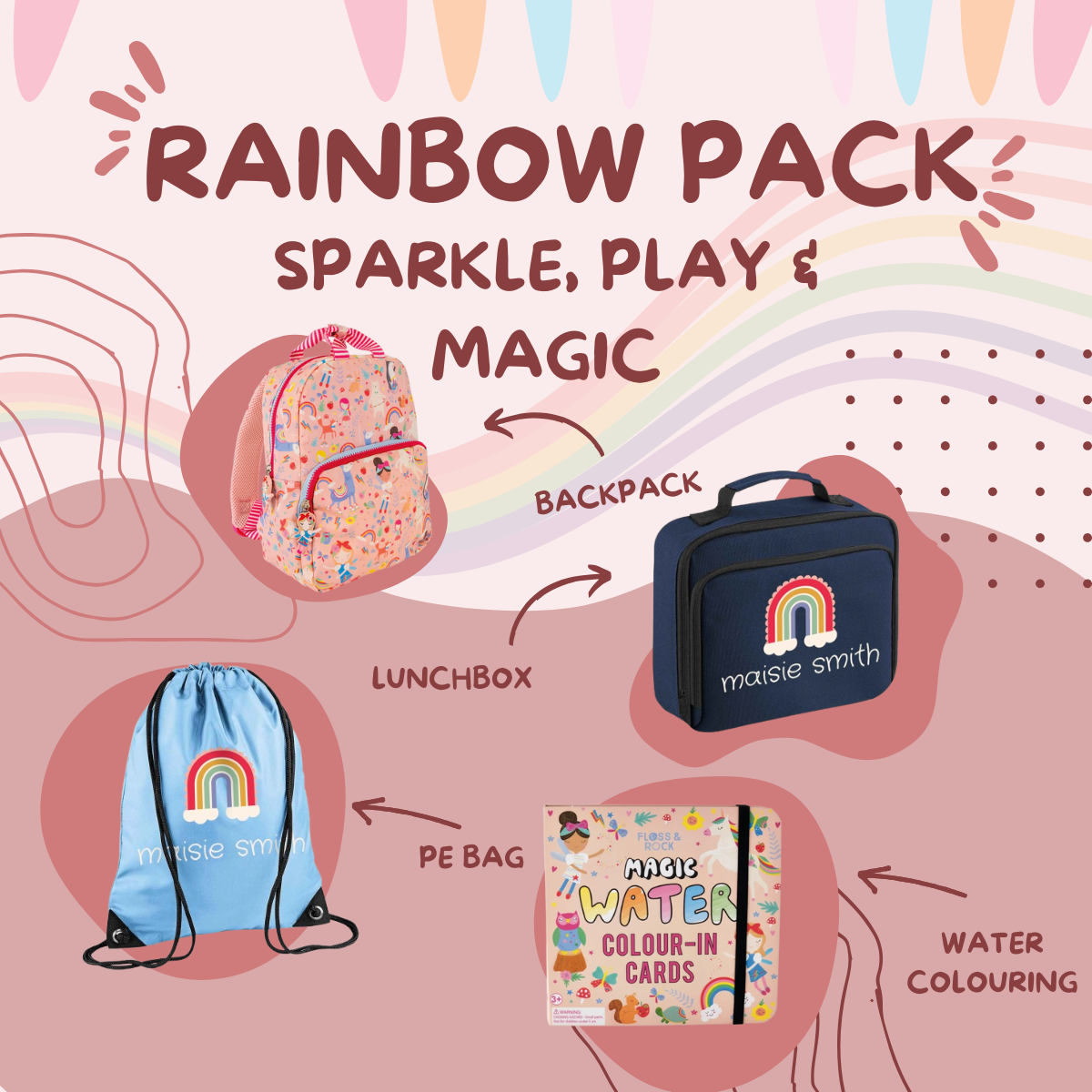 Rainbow Pack Sparkle, Play & Magic 25% OFF