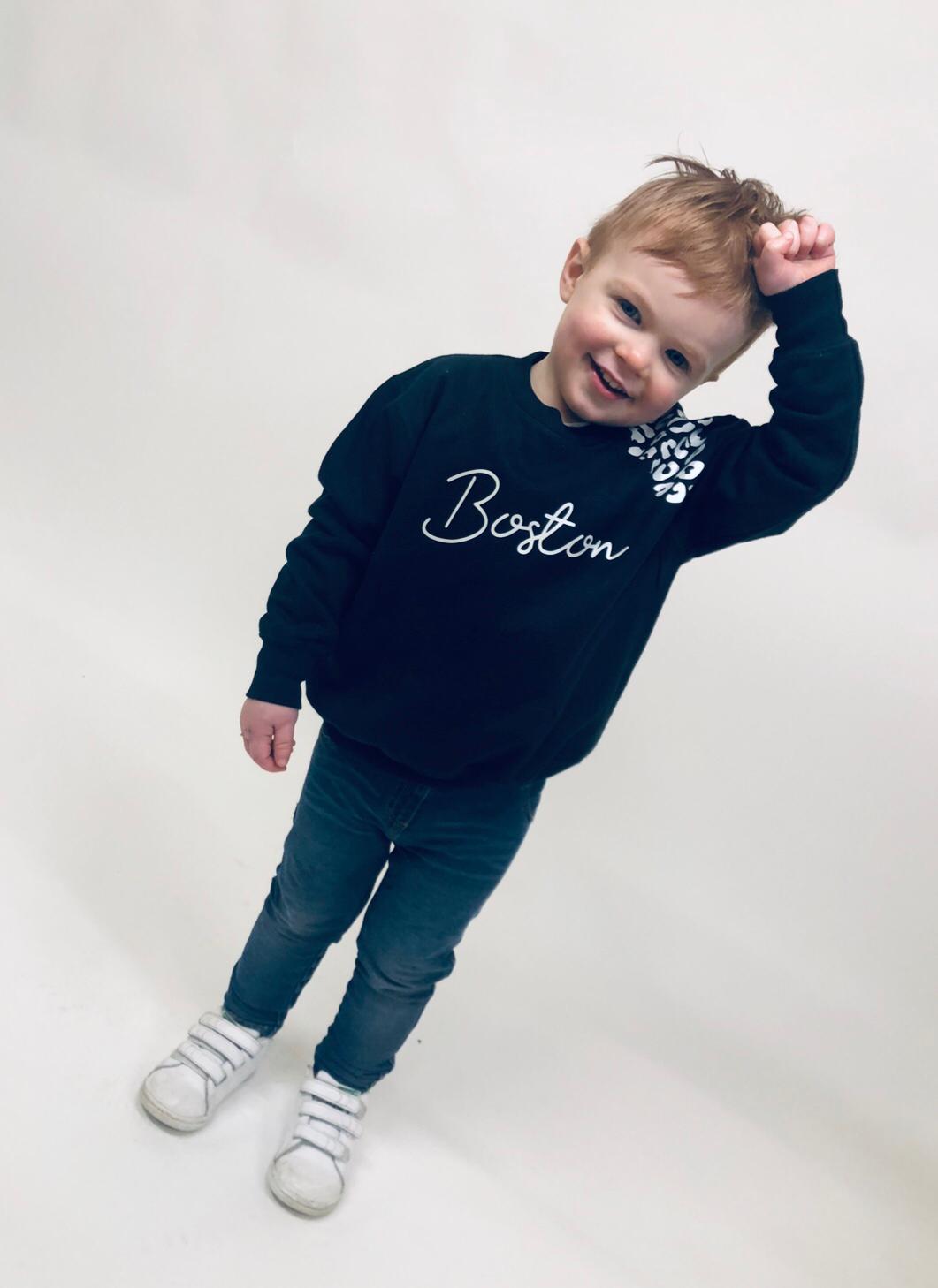 Animal Print Personalised Jumper - Kids