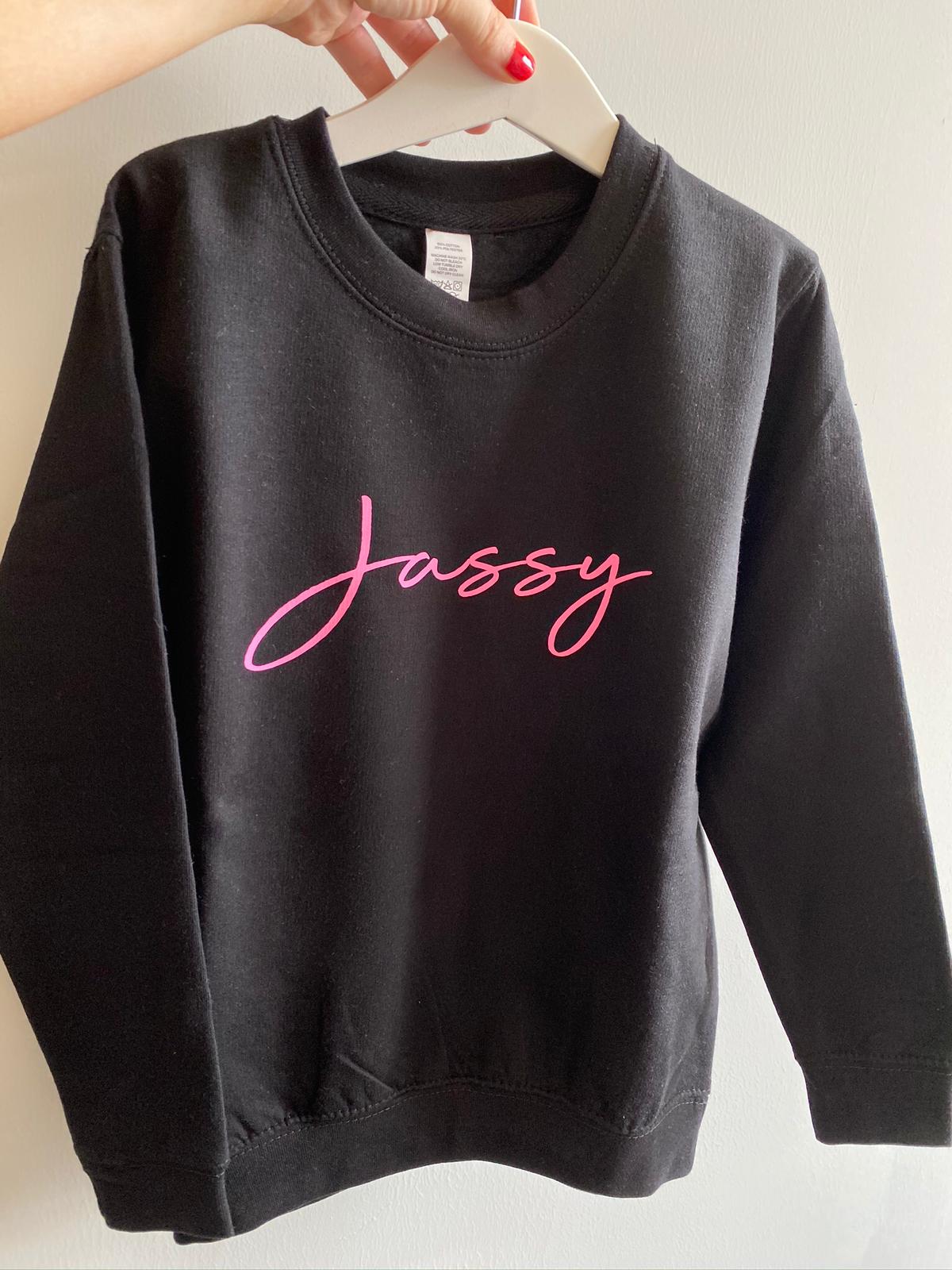 B Pink Personalised Jumper - Kids
