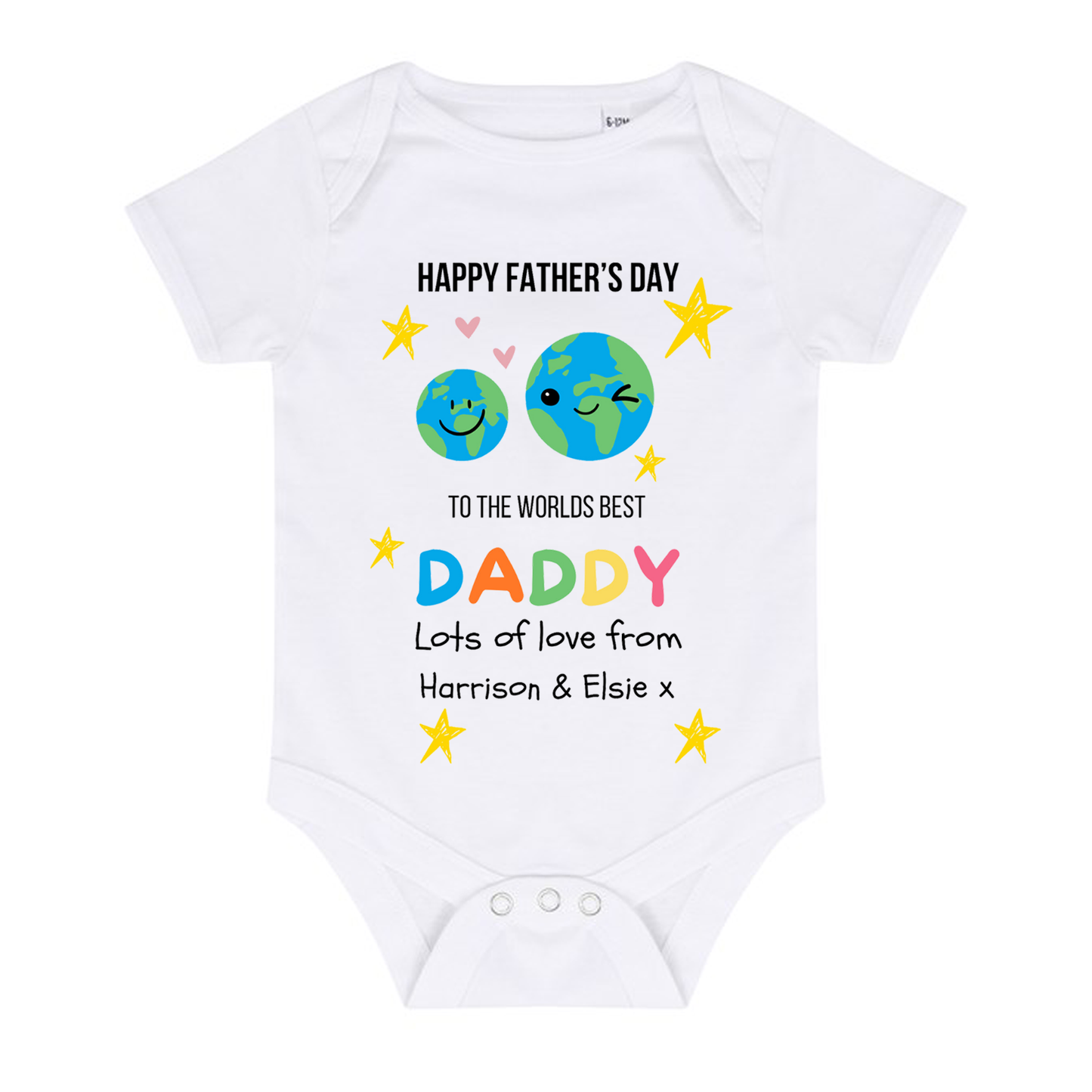 Daddy World Baby grow & Vest - Fathers Day