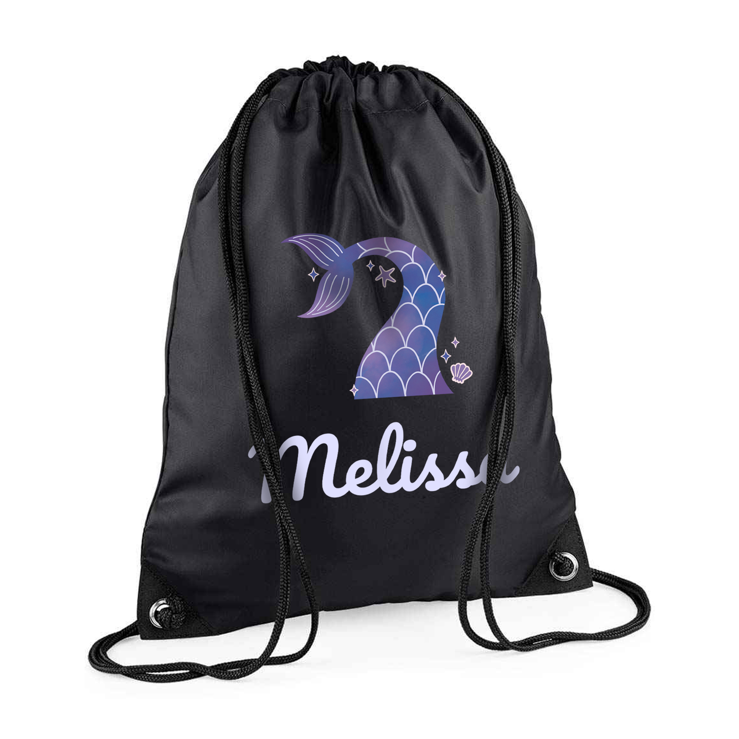Personalised Mermaid Drawstring Bag