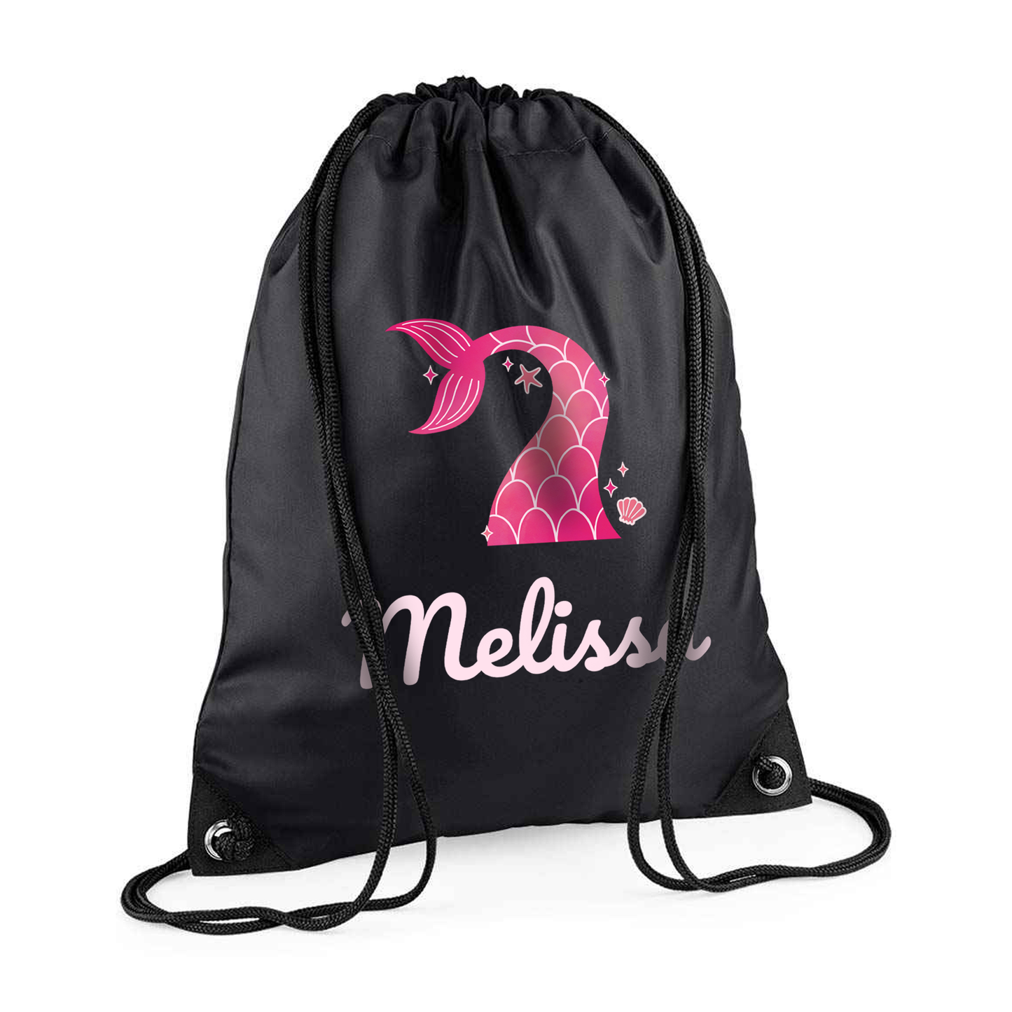 Personalised Mermaid Drawstring Bag