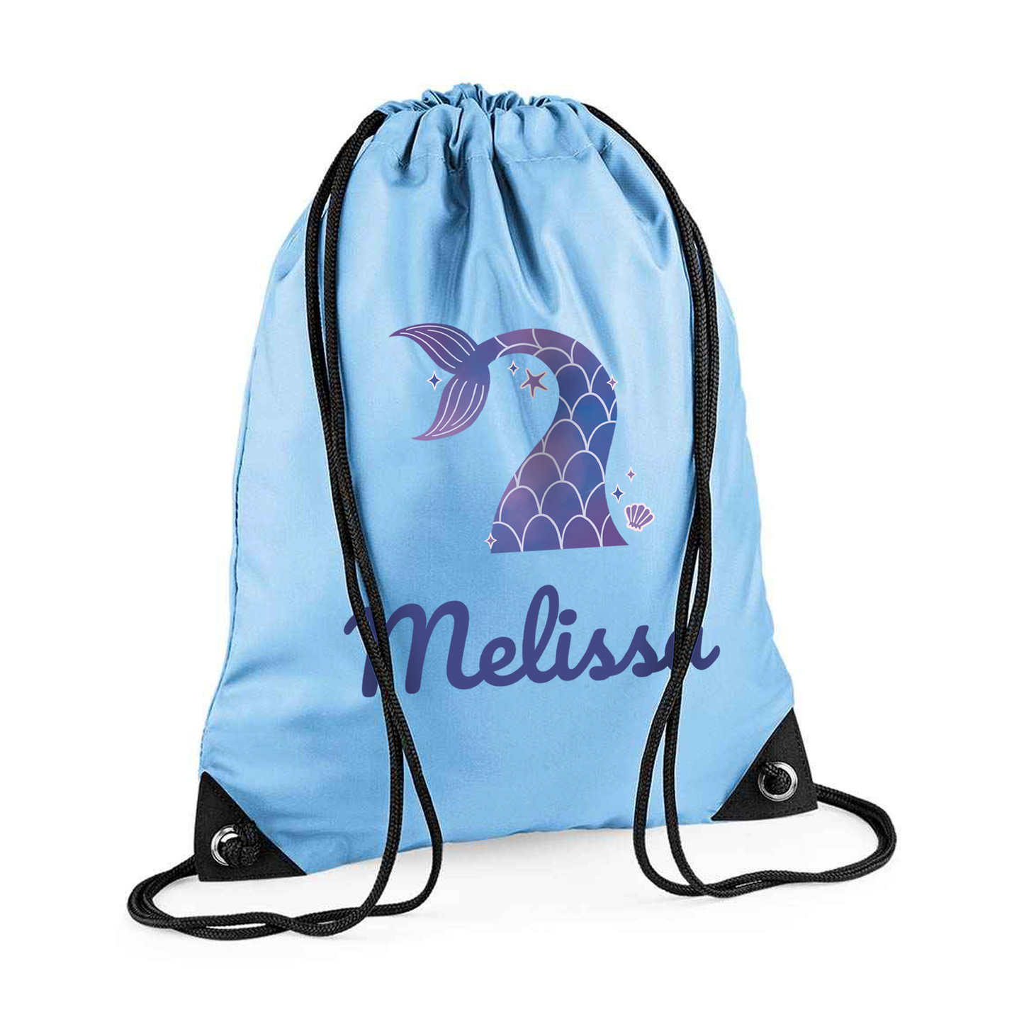 Personalised Mermaid Drawstring Bag