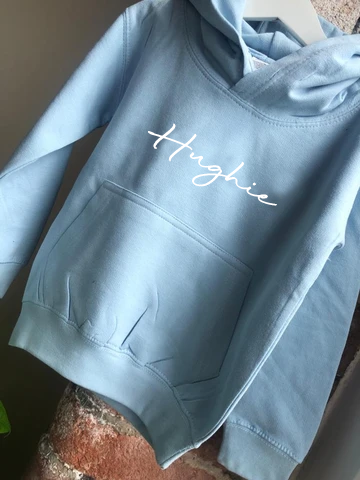 Baby Blue Personalised Hoodie - Kids