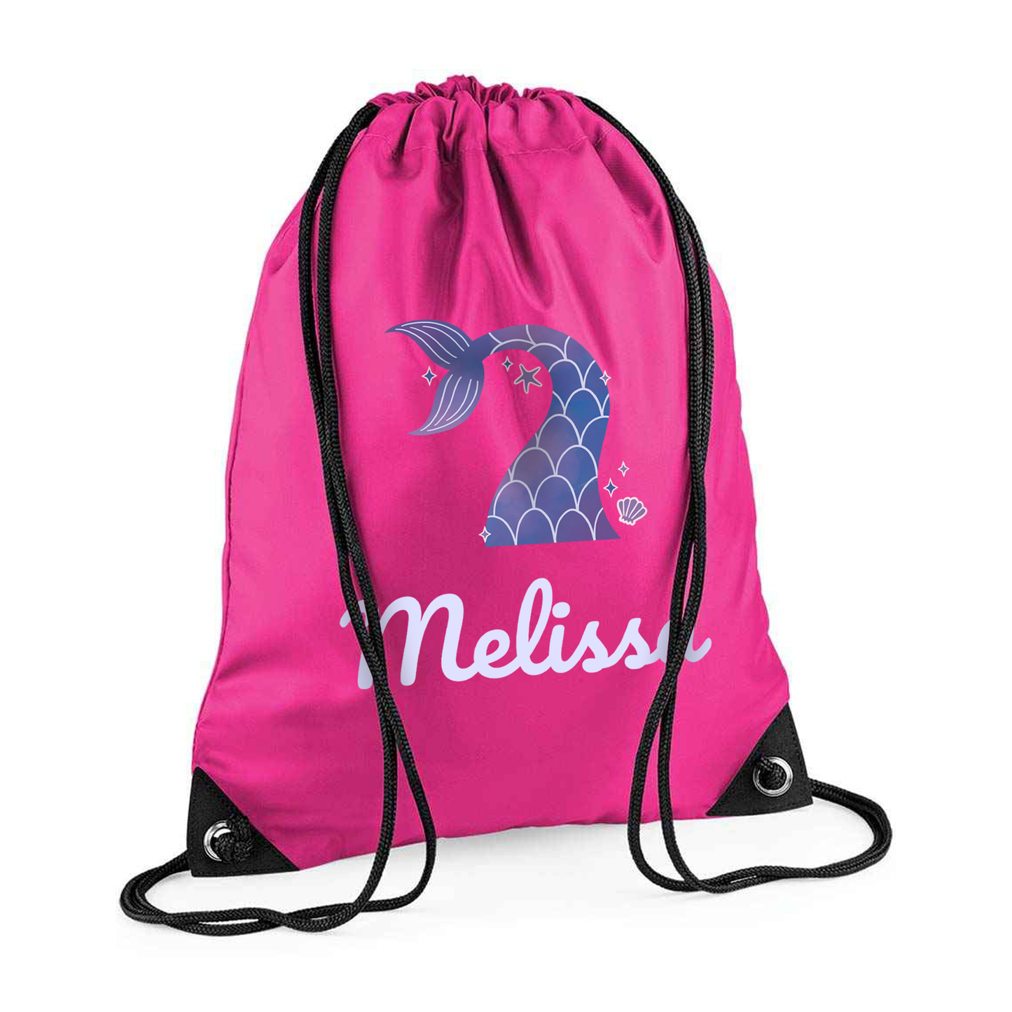 Personalised Mermaid Drawstring Bag