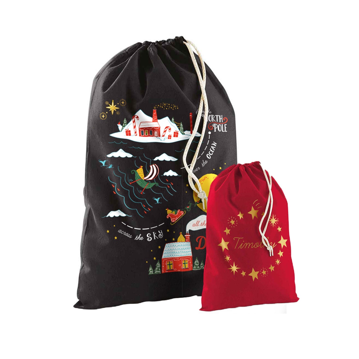 Personalised Christmas Santa Sleigh Sack