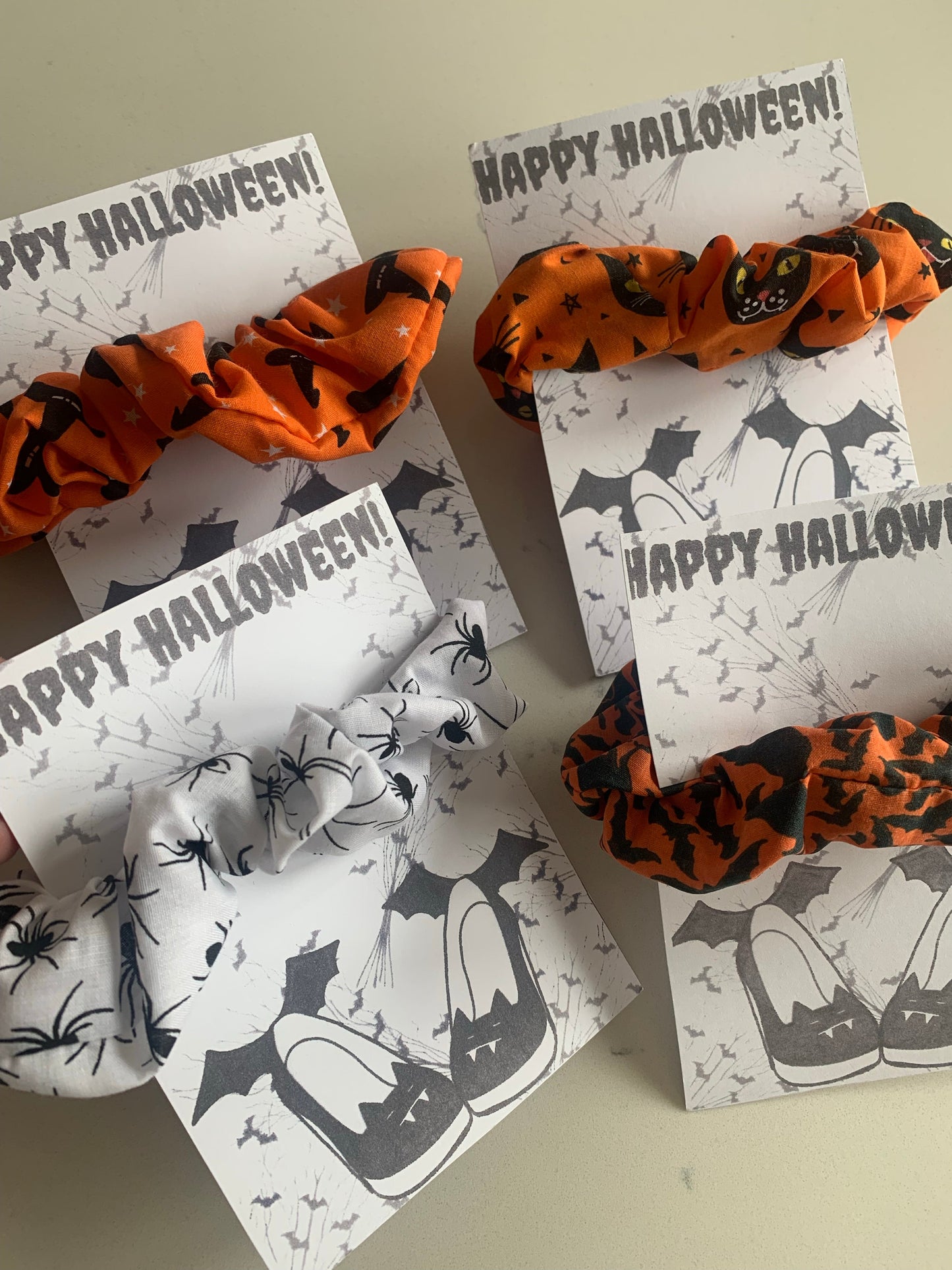 Halloween scrunchies