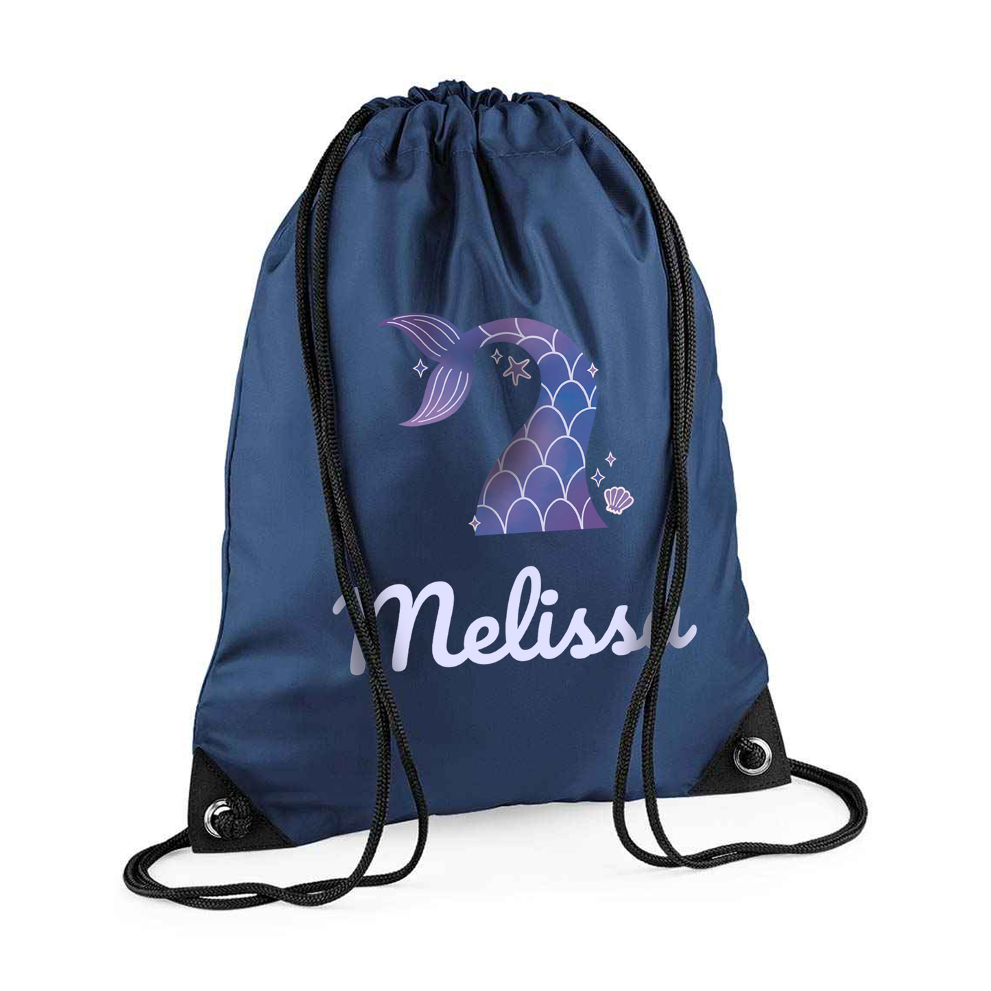 Personalised Mermaid Drawstring Bag