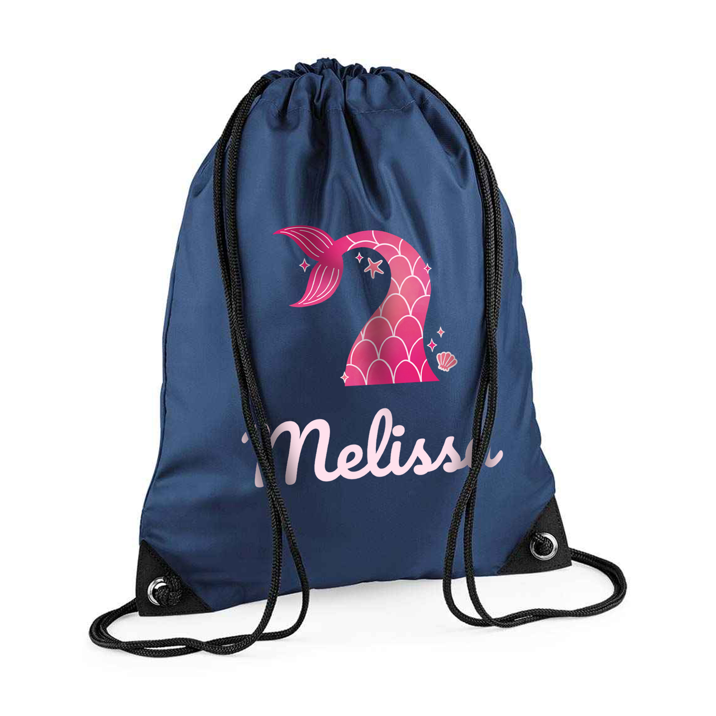 Personalised Mermaid Drawstring Bag
