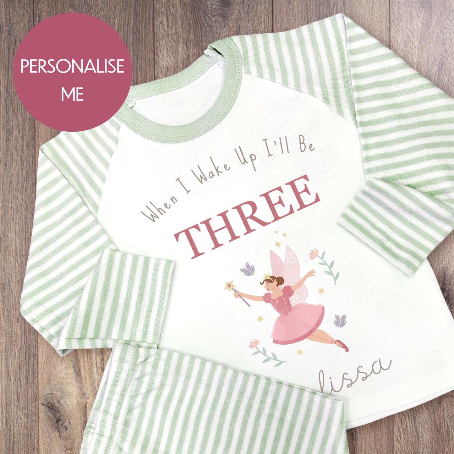 Personalised Birthday Pyjamas - Fairy Design
