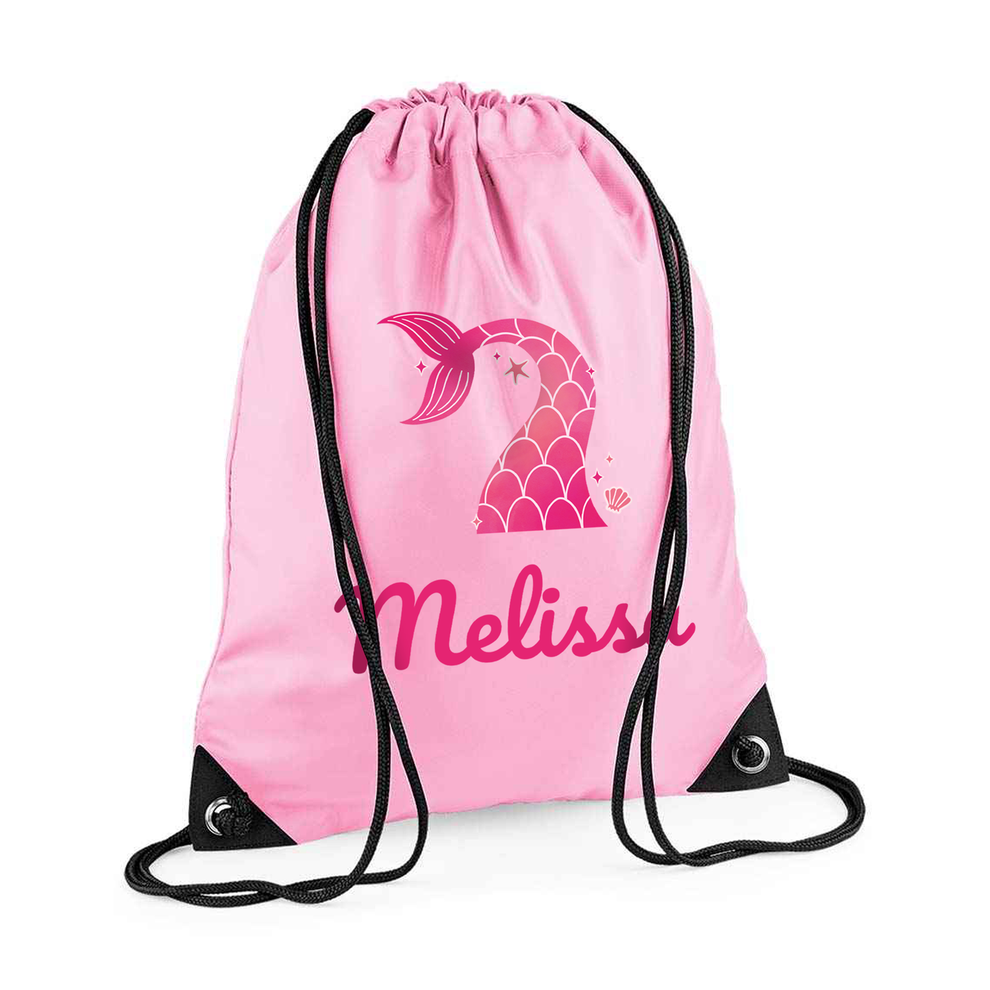 Personalised Mermaid Drawstring Bag