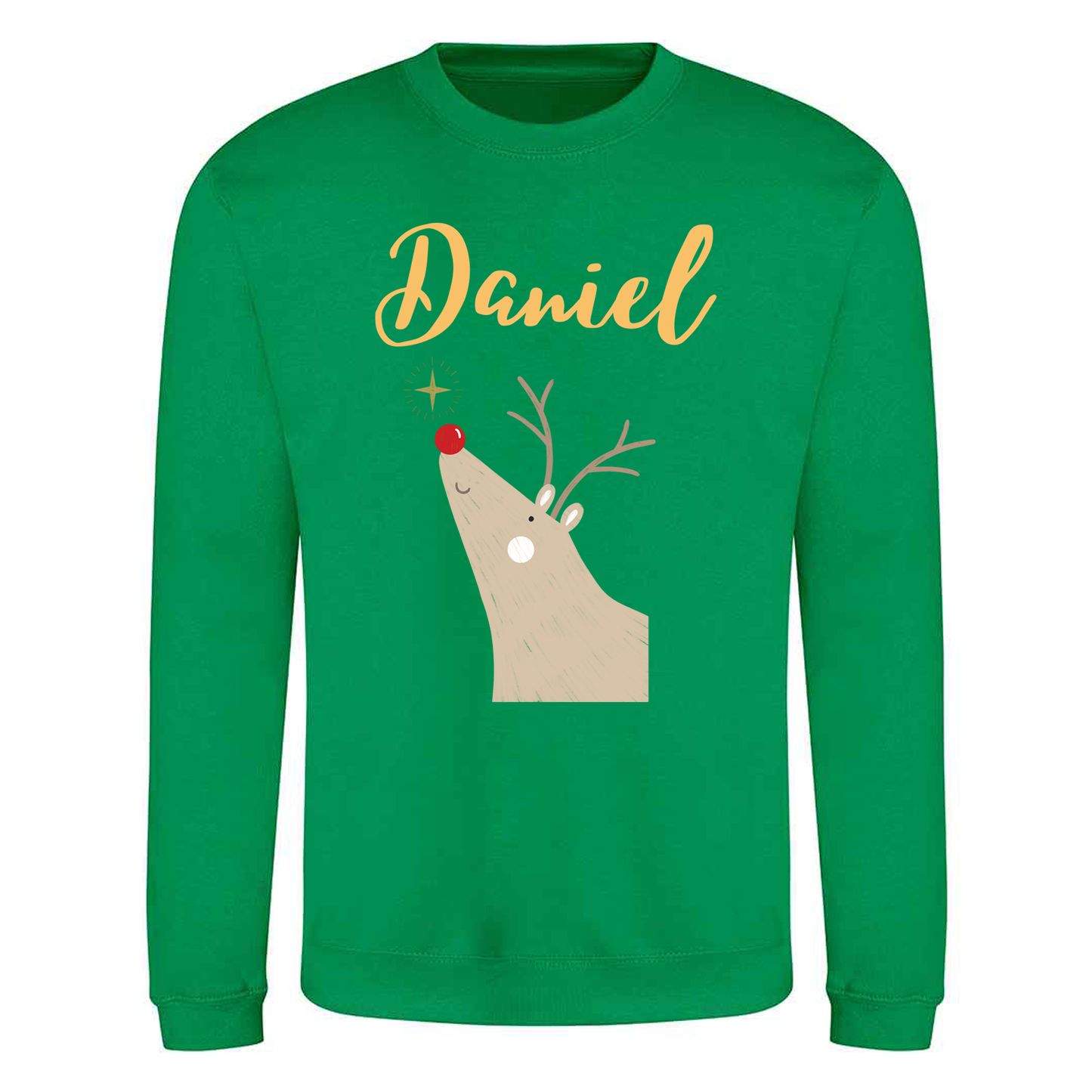 Reindeer Design - Personalised - Christmas Sweatshirt / Jumper