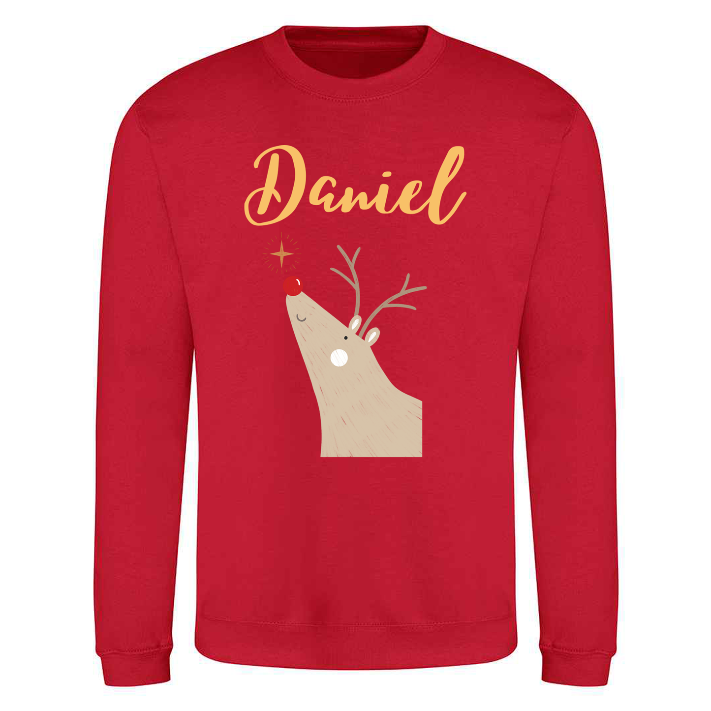 Reindeer Design - Personalised - Christmas Sweatshirt / Jumper
