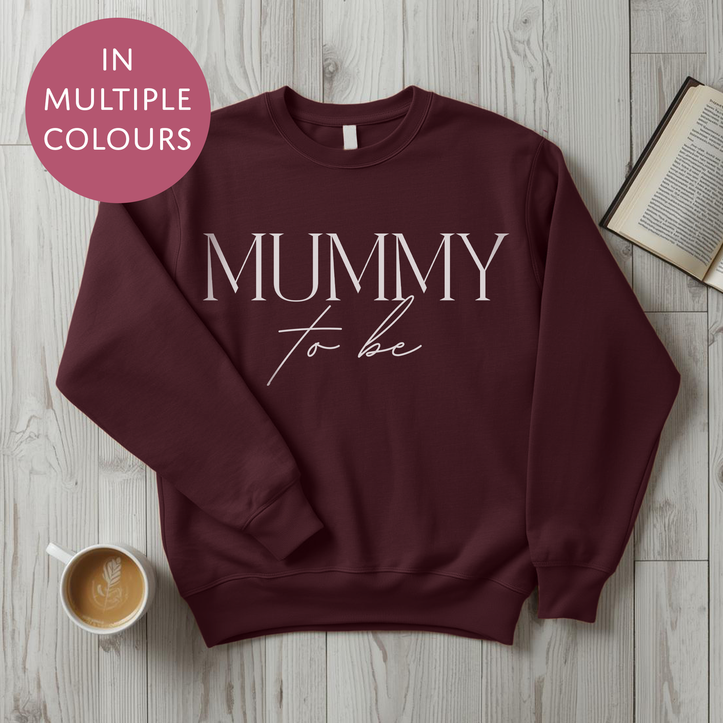 Mummy To Be Sweater - Elegant - Baby Shower Announcement Gift - Custom Mothers Day Jumper