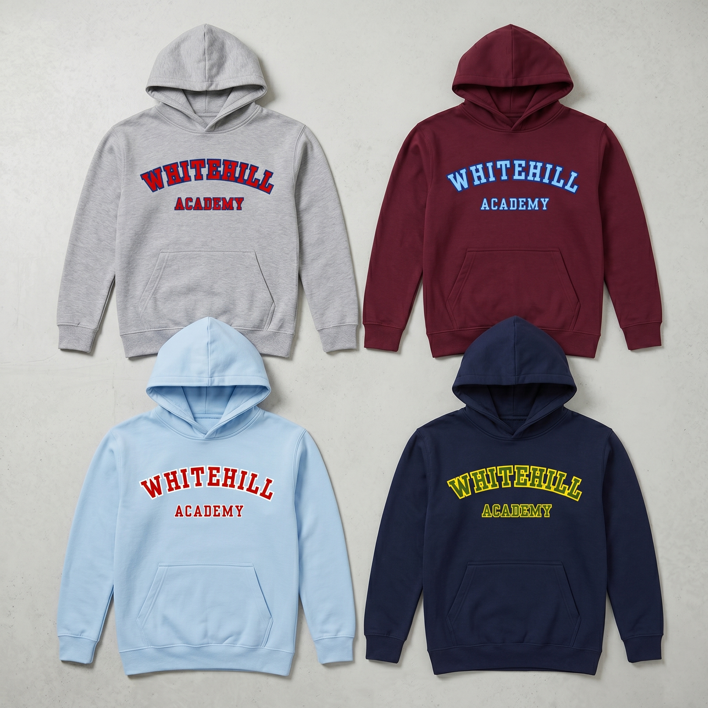 Personalised School Leavers Hoodie - Customised Unisex College Graduation Pullover - Add Your Class Names - Varsity