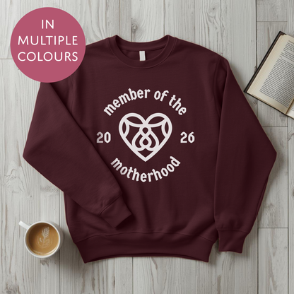 Personalised Motherhood Club Sweater With Custom Year - Cool Cult Mothers Day Gift For Mum