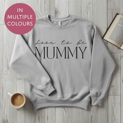 Soon To Be Mummy Sweater - Baby Shower Announcement Gift - Custom Mothers Day Jumper