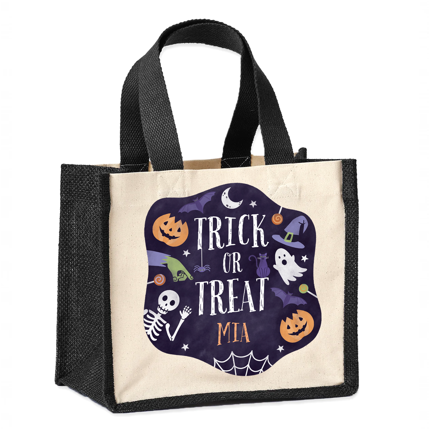 Personalised Trick or Treat Kids Halloween Bag