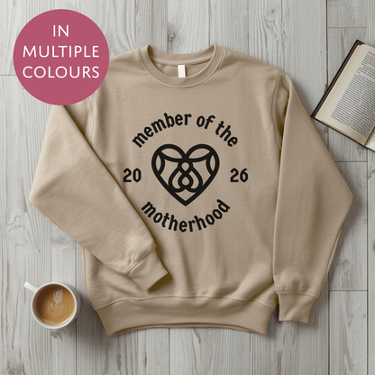 Personalised Motherhood Club Sweater With Custom Year - Cool Cult Mothers Day Gift For Mum