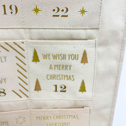 Personalised Fabric Christmas Advent Calendar - Christmas Song hits