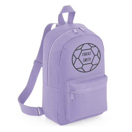 Personalised Kids 7L Backpack - Football Design
