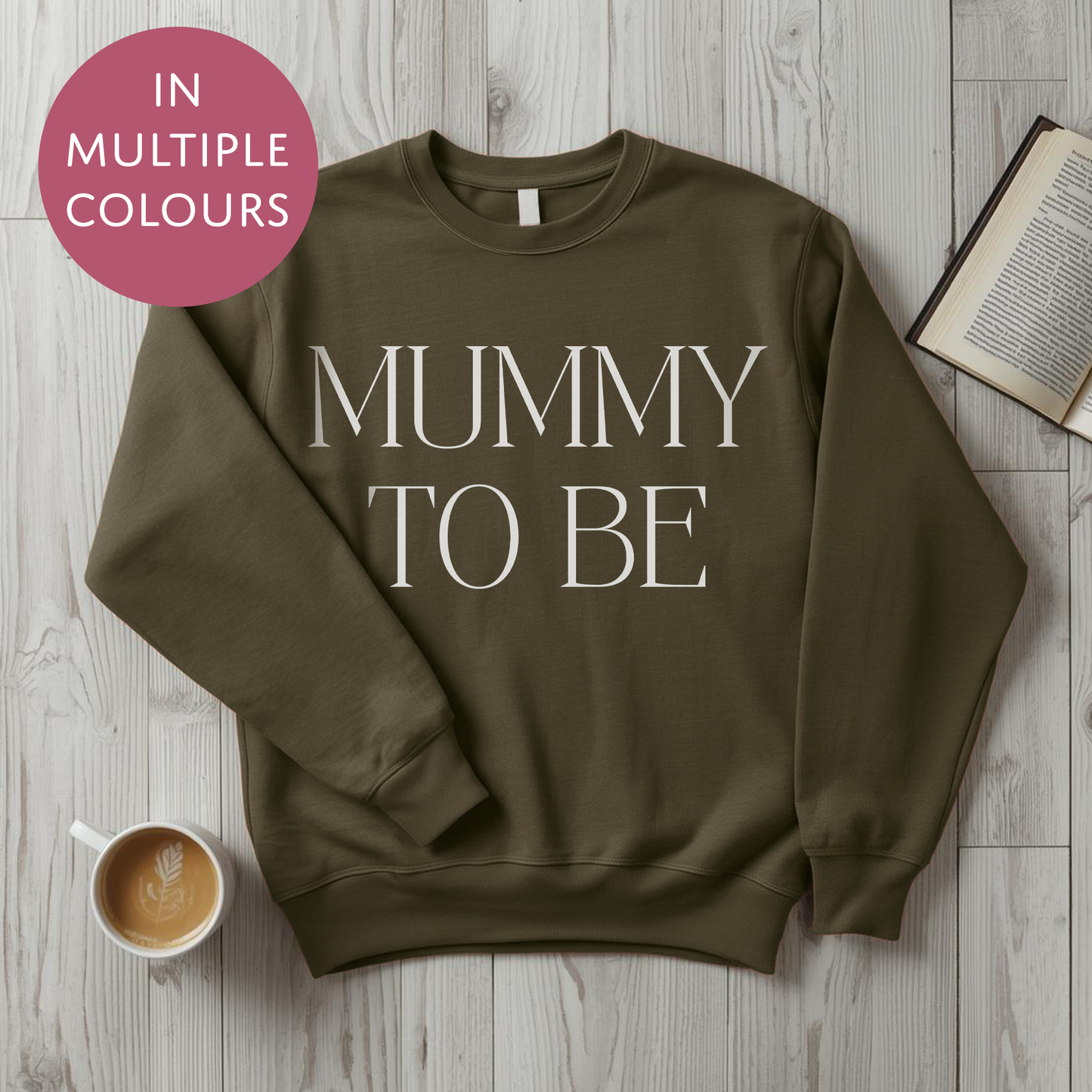 Mummy To Be Sweater - Bold - Baby Shower Announcement Gift - Custom Mothers Day Jumper