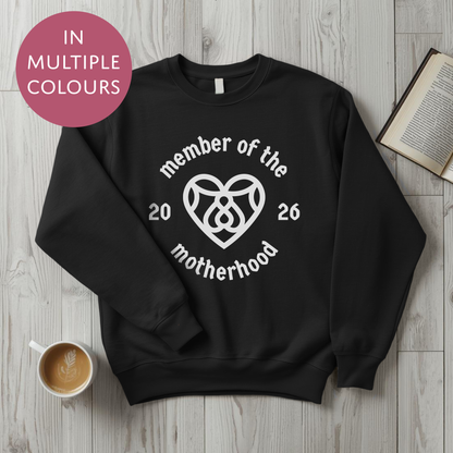 Personalised Motherhood Club Sweater With Custom Year - Cool Cult Mothers Day Gift For Mum
