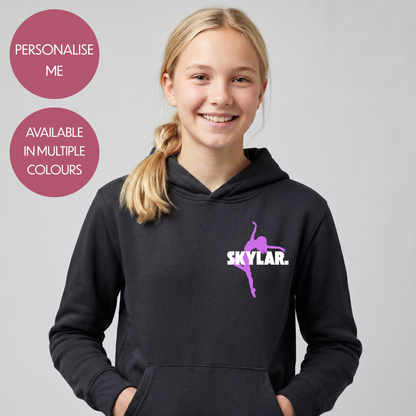 Personalised Dance Hoodie - Customised Unisex Kids Dancing Pullover - Stylish Competition Jumper
